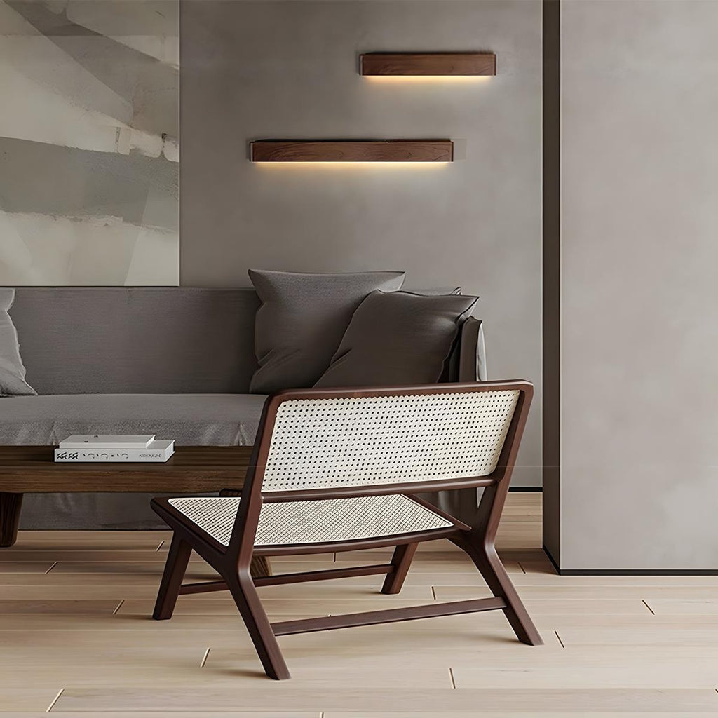 Solid Walnut LED Wall Light 6W with Three Colour Temperatures