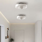 Frosted Glass Disc Flush Ceiling Light, 25cm or 35cm, G9