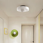 Frosted Glass Disc Flush Ceiling Light, 25cm or 35cm, G9