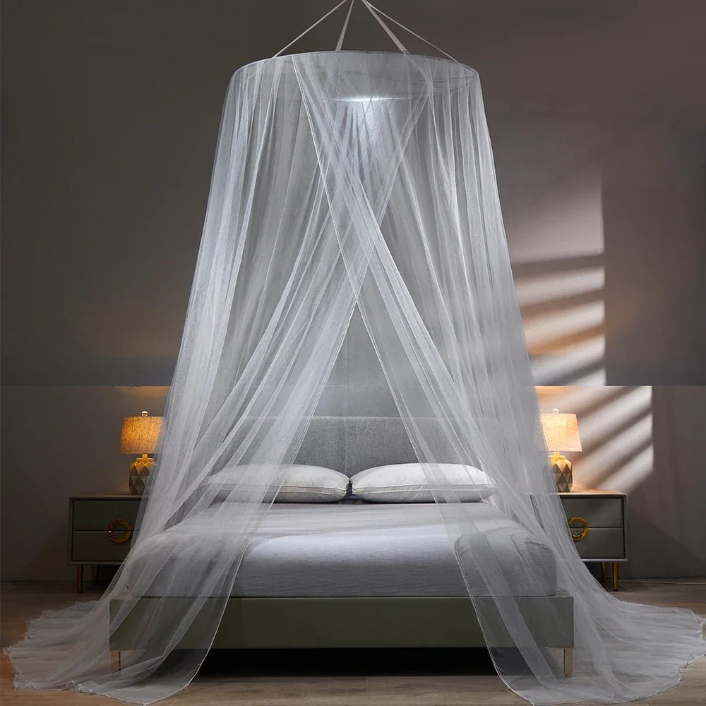 Folding Bed Canopy Mosquito Net for Single and Double Beds