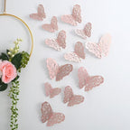 Filigree Butterfly Wall Stickers, Set of 12 in Three Sizes