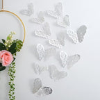 Filigree Butterfly Wall Stickers, Set of 12 in Three Sizes