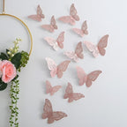 Filigree Butterfly Wall Stickers, Set of 12 in Three Sizes