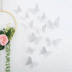 Filigree Butterfly Wall Stickers, Set of 12 in Three Sizes