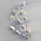 3D Metallic Butterfly Wall Stickers, Three Sizes