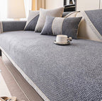 All-Season Woven Sofa Cover with Non-Slip Backing