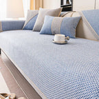 All-Season Woven Sofa Cover with Non-Slip Backing