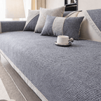 All-Season Woven Sofa Cover with Non-Slip Backing