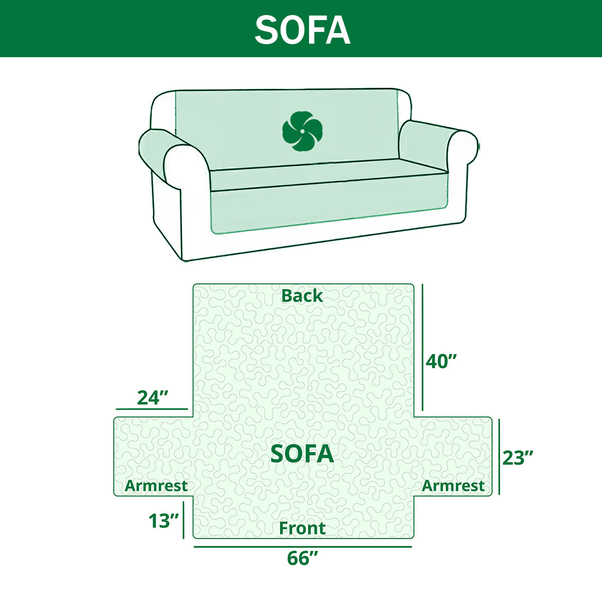 Quilted Non-Slip Sofa Cover with Paw Print Patchwork