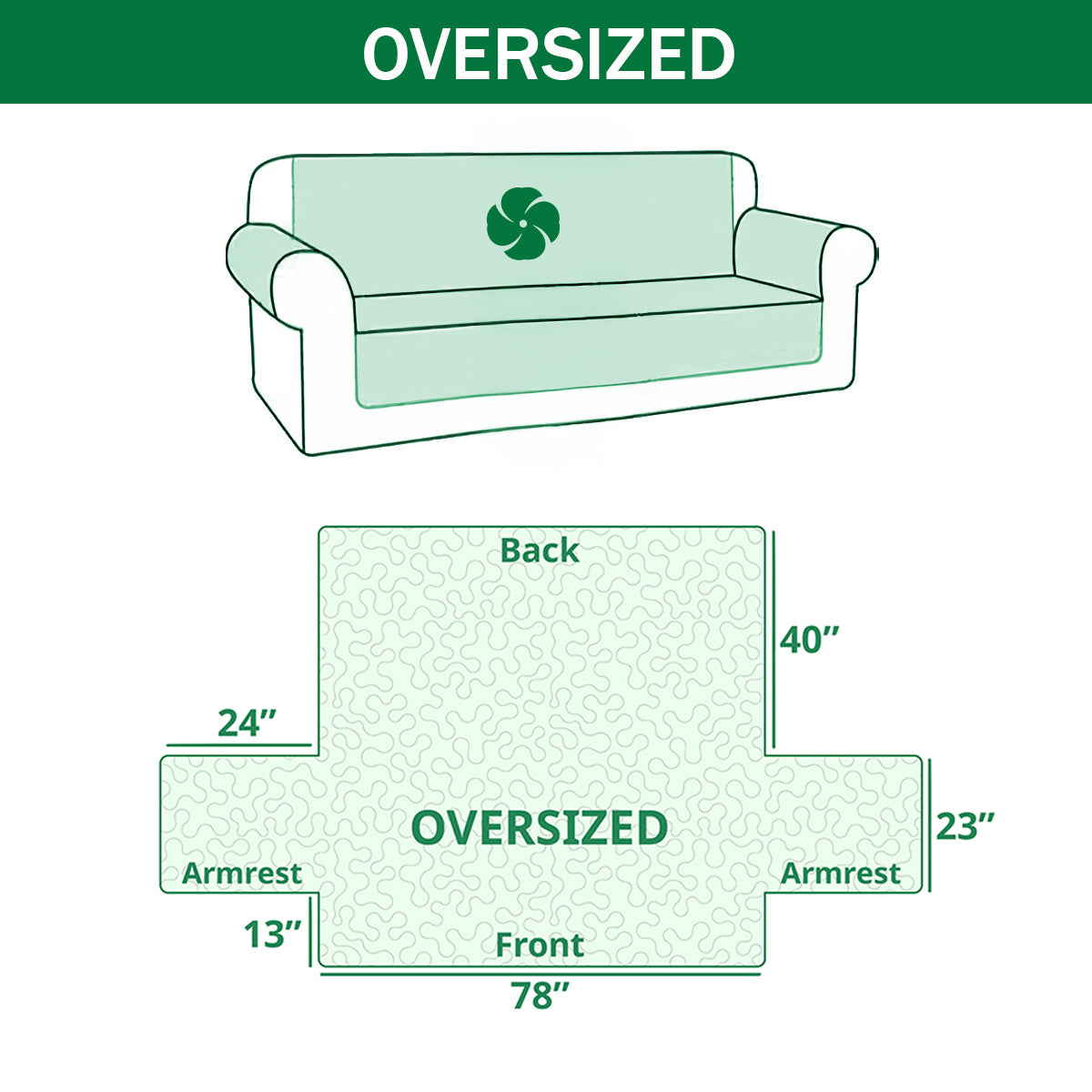 Quilted Non-Slip Sofa Cover with Paw Print Patchwork