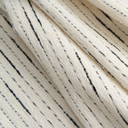 Striped Jacquard Sofa Throw with Tassel Edging