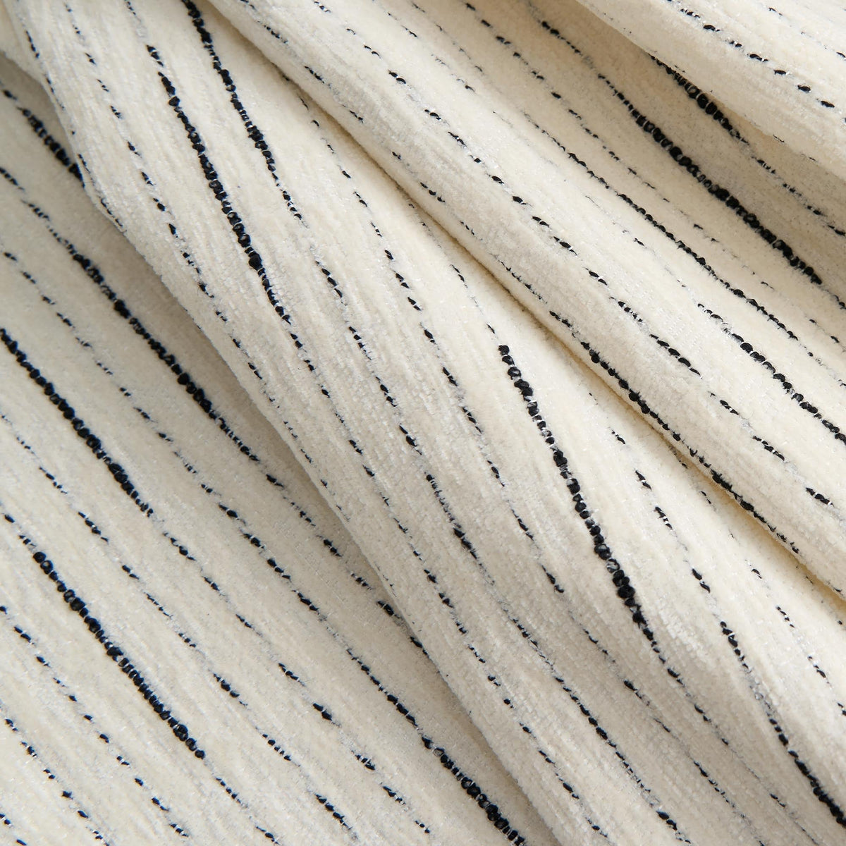 Striped Jacquard Sofa Throw with Tassel Edging