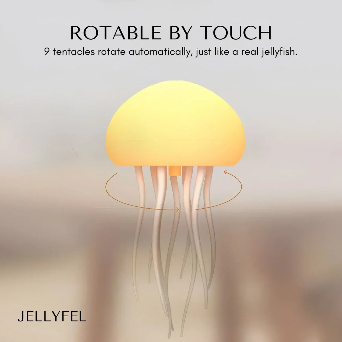 LED Jellyfish Lamp with Colour-Changing Light and Remote