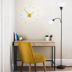 Metal Wall Clock, 40 cm Quartz Dial in Black, Yellow or Silver