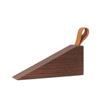 Solid Wood Door Wedge with Anti-Slip Base, Beech or Walnut