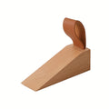 Solid Wood Door Wedge with Anti-Slip Base, Beech or Walnut