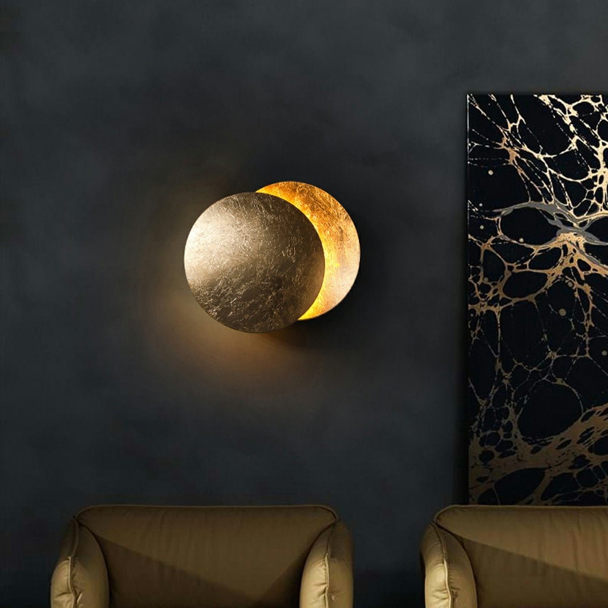 Overlapping Disc Wall Light, 3 Colour Temperatures, 8W LED