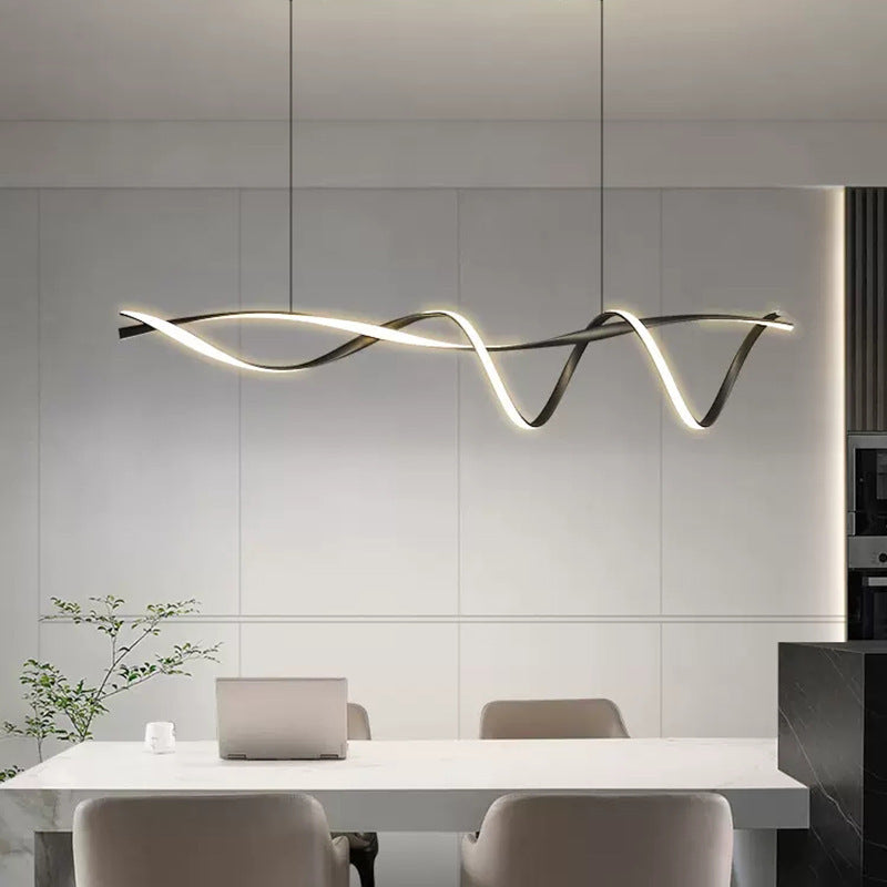 Scandinavian Linear Pendant Light, E27, 100-150cm
