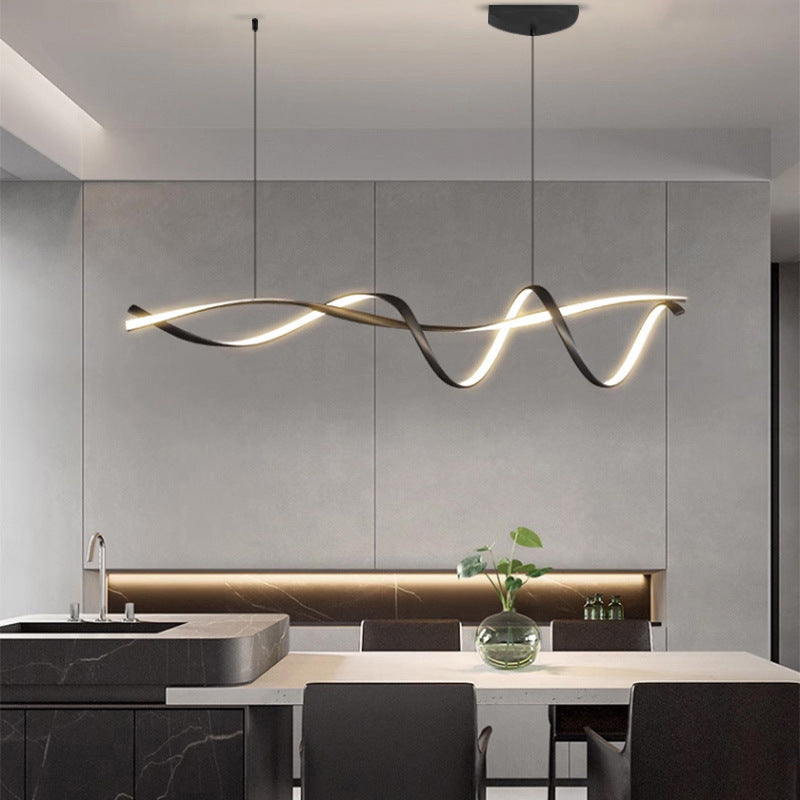 Scandinavian Linear Pendant Light, E27, 100-150cm