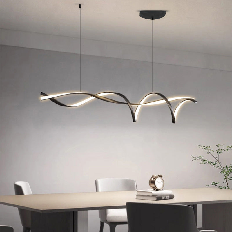 Scandinavian Linear Pendant Light, E27, 100-150cm