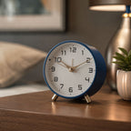 Silent Metal Table Clock 12cm, Scandinavian, Six Colours
