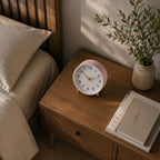 Silent Metal Table Clock 12cm, Scandinavian, Six Colours