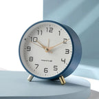 Silent Metal Table Clock 12cm, Scandinavian, Six Colours