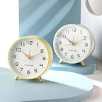 Silent Metal Table Clock 12cm, Scandinavian, Six Colours