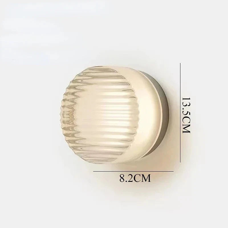 Ribbed Shade LED Wall Light, Up and Down Light