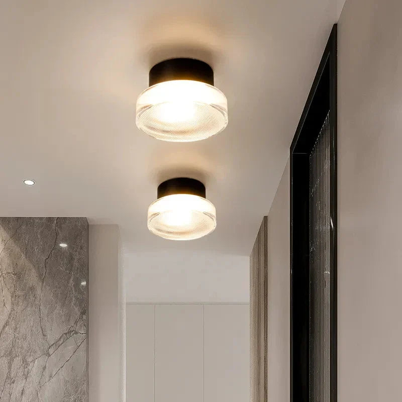 Ribbed Shade LED Wall Light, Up and Down Light