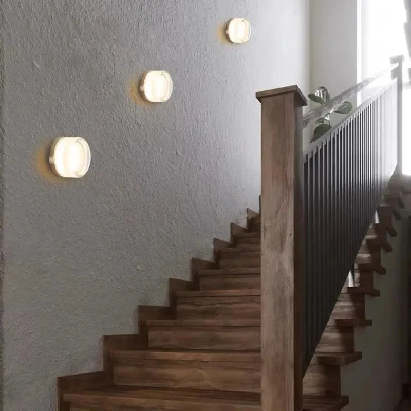 Ribbed Shade LED Wall Light, Up and Down Light