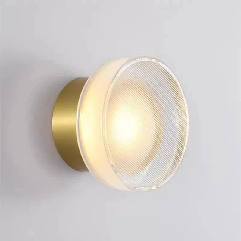 Ribbed Shade LED Wall Light, Up and Down Light