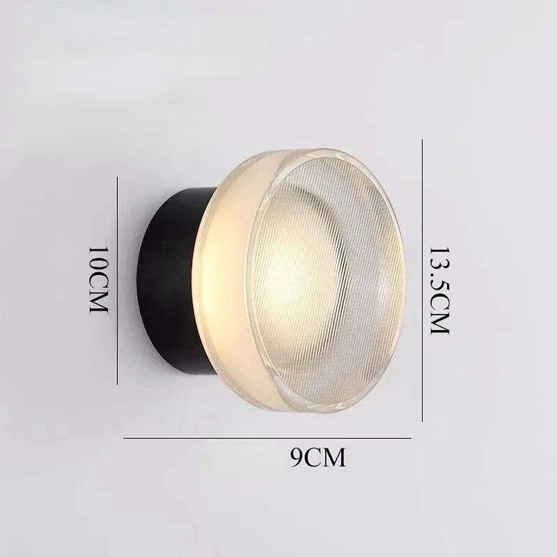 Ribbed Shade LED Wall Light, Up and Down Light
