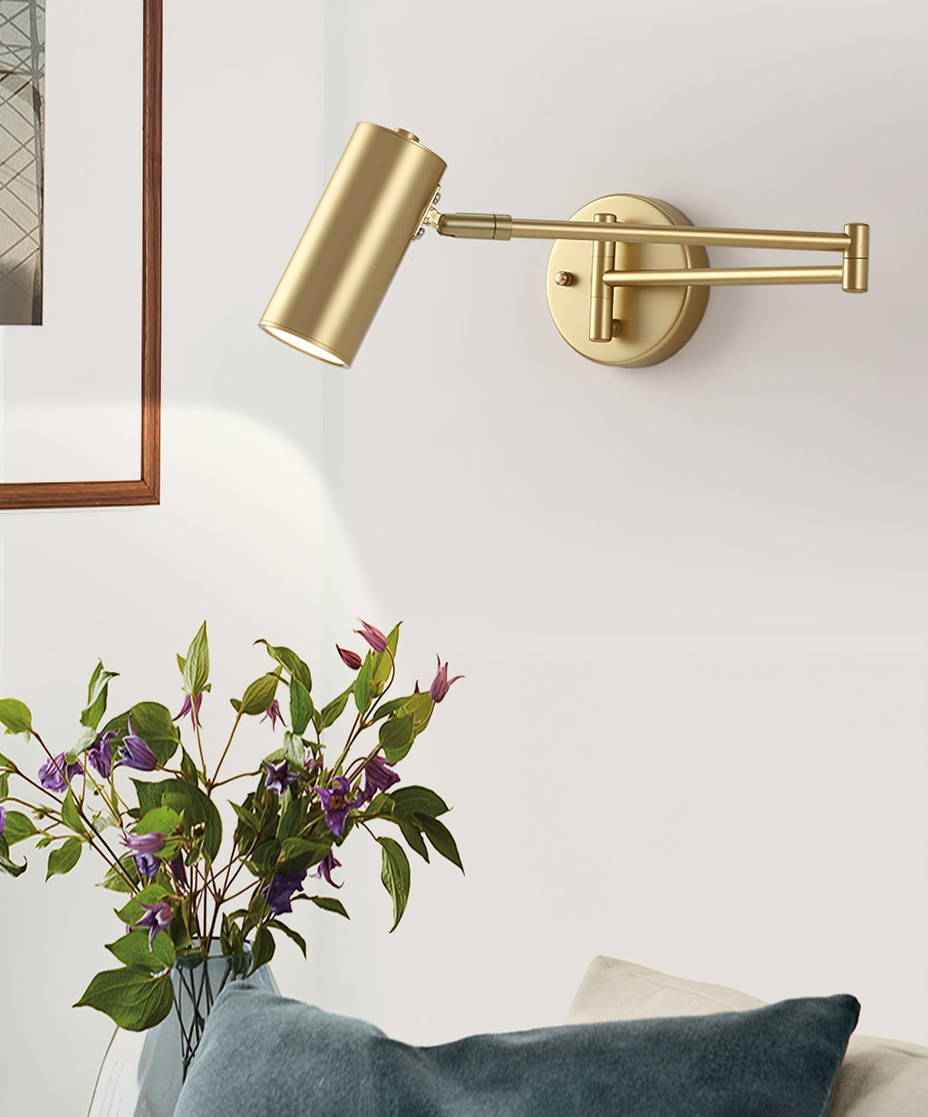 Adjustable Arm LED Wall Light, 180 Degree Swing