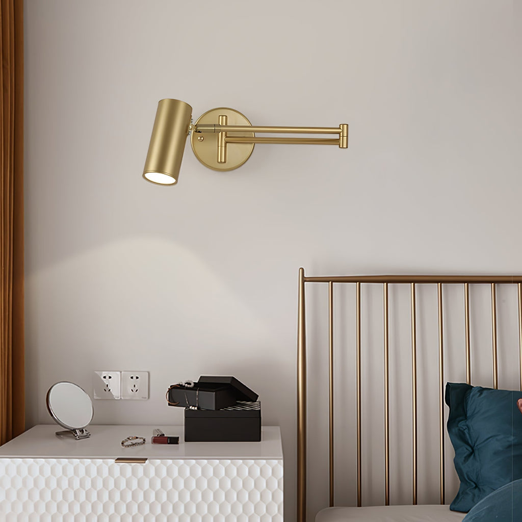 Adjustable Arm LED Wall Light, 180 Degree Swing