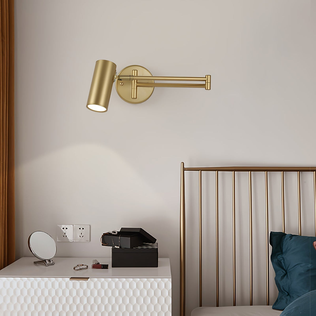 Adjustable Arm LED Wall Light, 180 Degree Swing