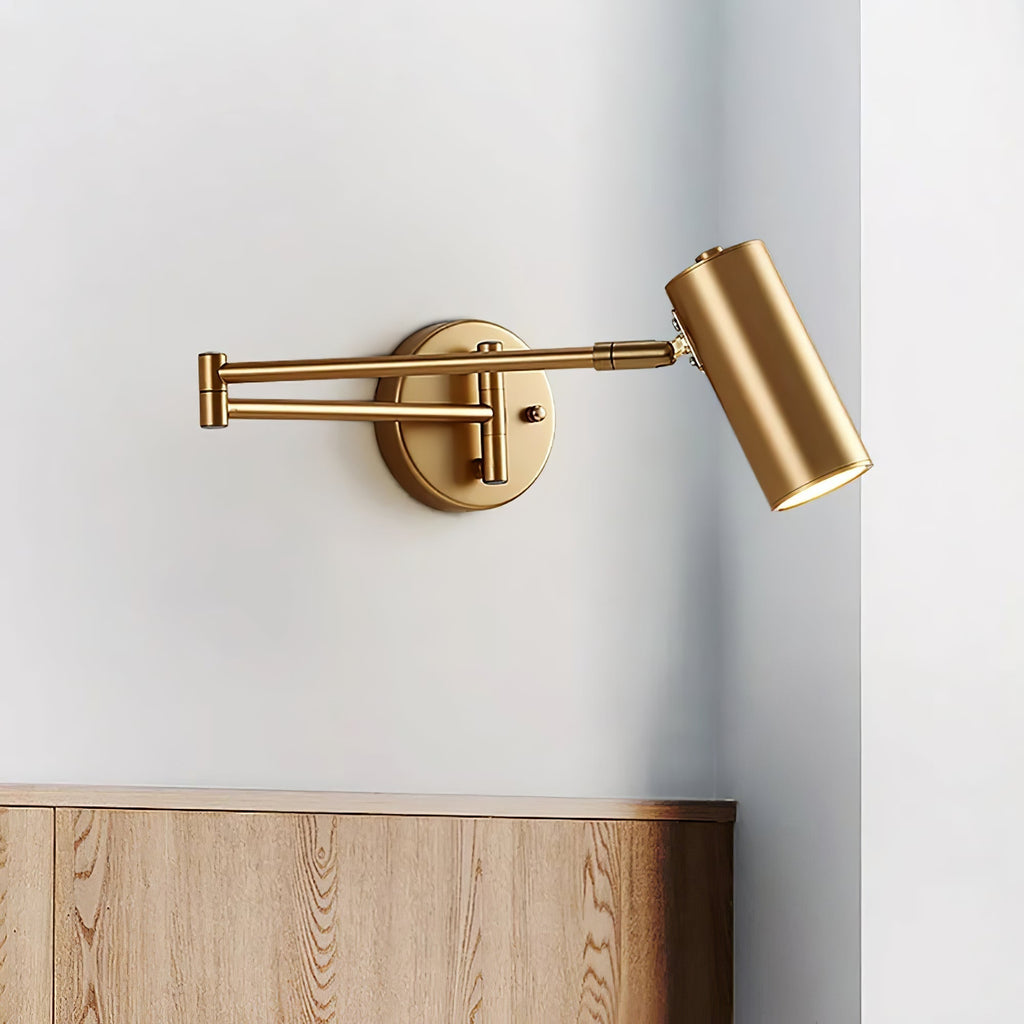 Adjustable Arm LED Wall Light, 180 Degree Swing