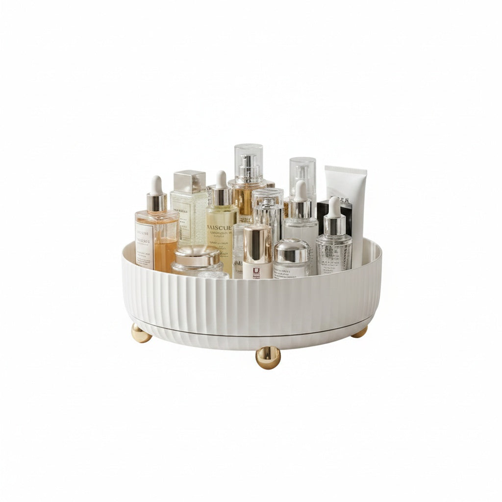360 Degree Rotating Lazy Susan Organiser with Fluted Sides