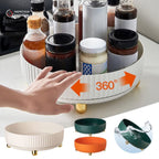 360 Degree Rotating Lazy Susan Organiser with Fluted Sides