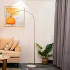 Arc Floor Lamp with Acrylic Dome Shade, 220cm, 90cm Reach