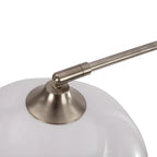 Arc Floor Lamp with Acrylic Dome Shade, 220cm, 90cm Reach