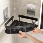 Self-Adhesive Aluminium Shower Shelf with Removable Hook