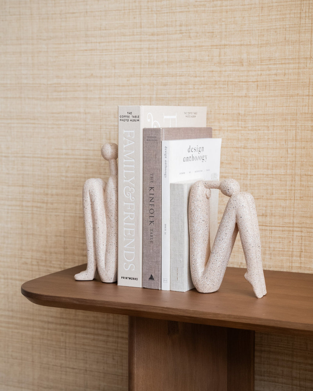 Sculptural Bookend Set in Polyresin, 27 cm