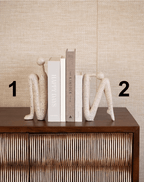 Sculptural Bookend Set in Polyresin, 27 cm