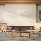 Dimmable LED Ring Chandelier 70/55/40cm with Remote, Aluminium