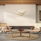 Dimmable LED Ring Chandelier 70/55/40cm with Remote, Aluminium