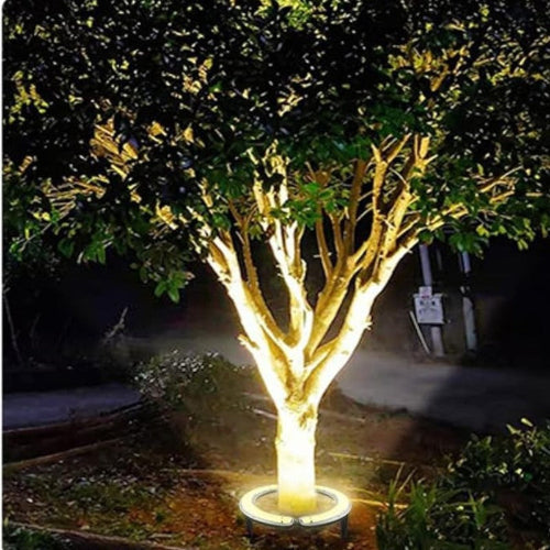 LED Tree Base Uplight for Gardens, Aluminium and Glass