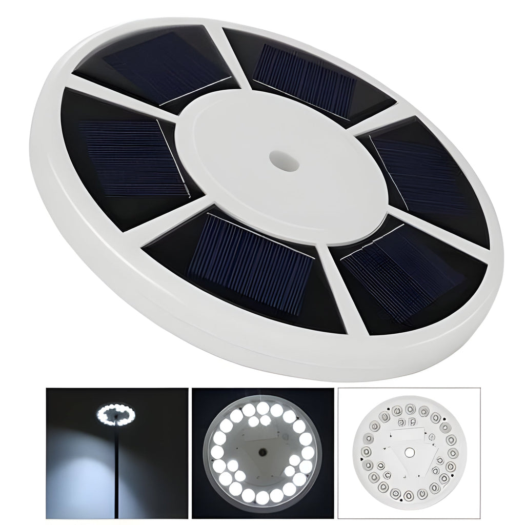 Solar Flagpole Light, 700 Lumen, 26 LEDs, IP67 Rated