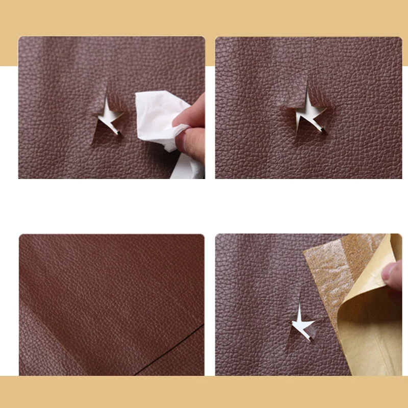 Self-Adhesive Leather Look Repair Patch, 50 x 137 cm