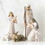 Wooden Nativity Set, 20 Pieces with Stable and Figures